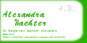 alexandra wachter business card